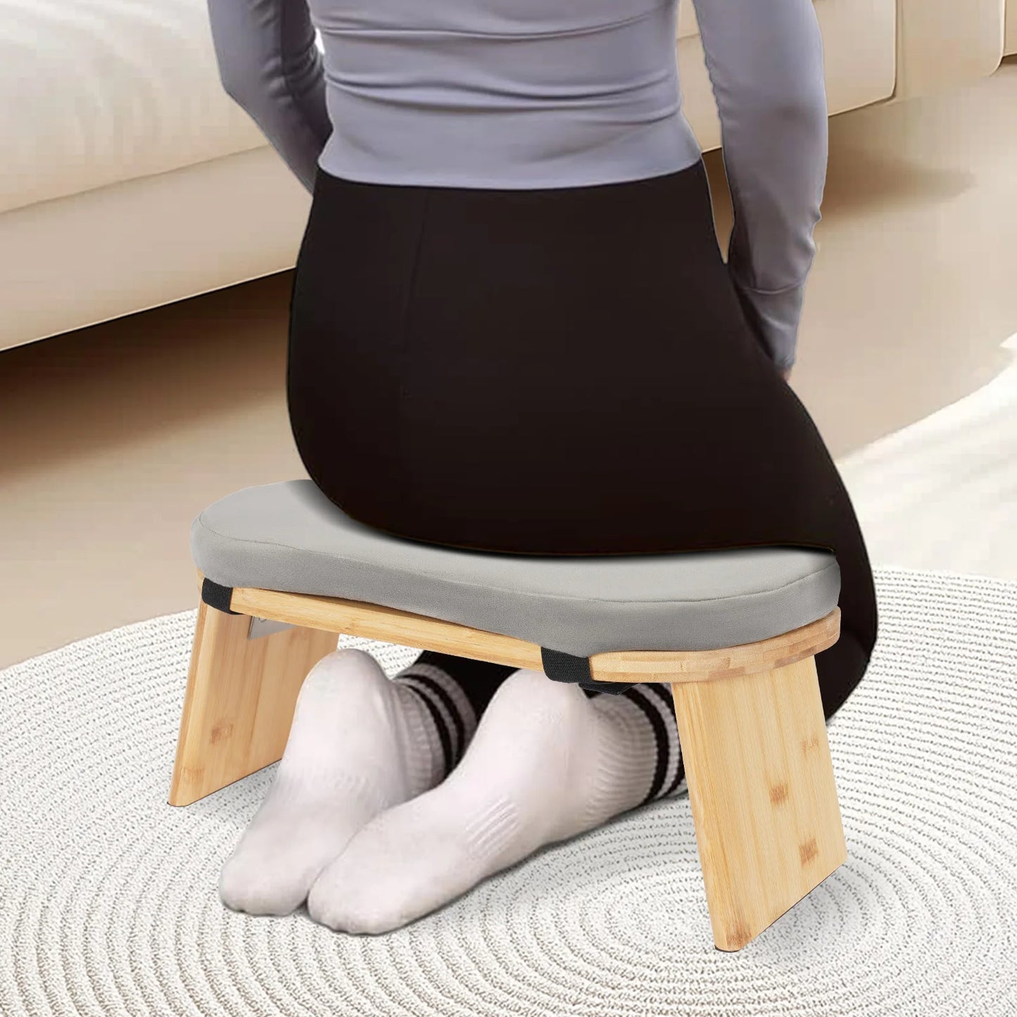 Foldable Meditation Bench Kneeling Meditation Stool