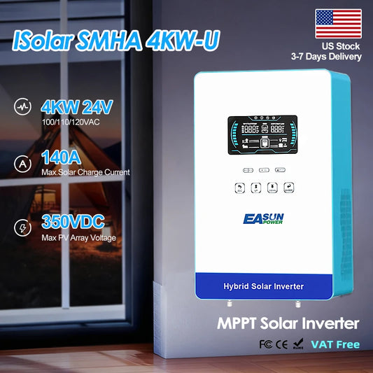 Hybrid Inverter 4KW 24V 140A MPPT Solar Charger