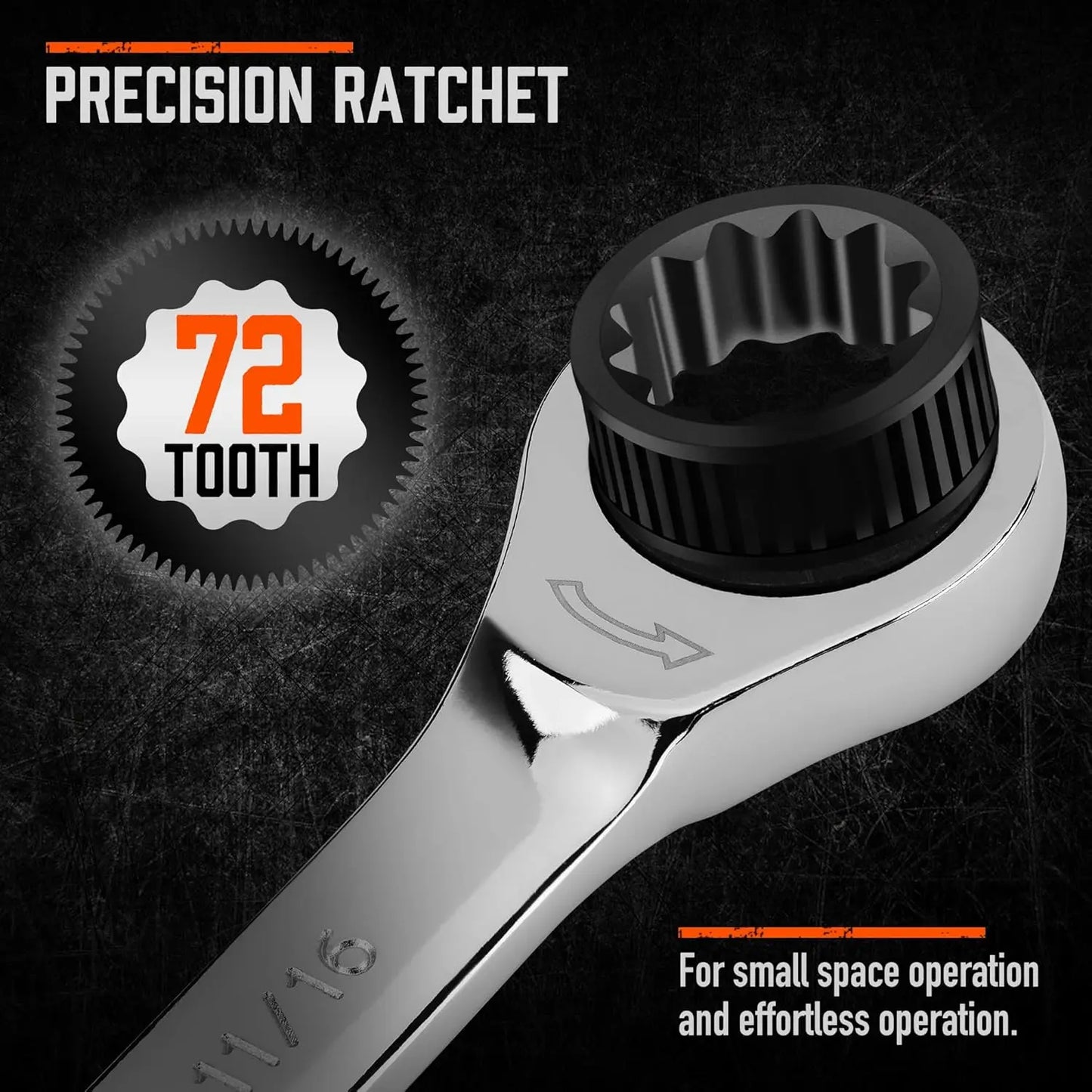24-Piece Ratcheting Wrench Set, Metric & SAE