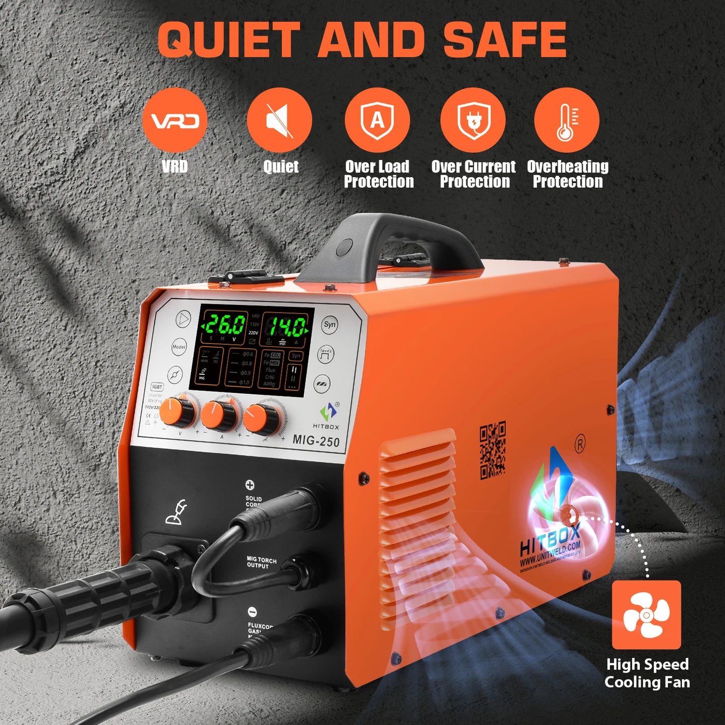 Semi-automatic 6 in 1 Gasless TIG MIG Mini Welder