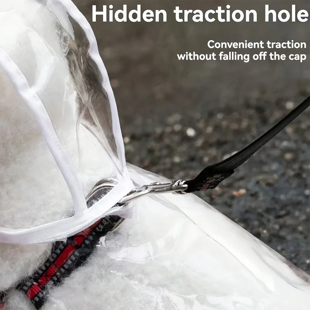 Transparent Waterproof Dog Raincoat