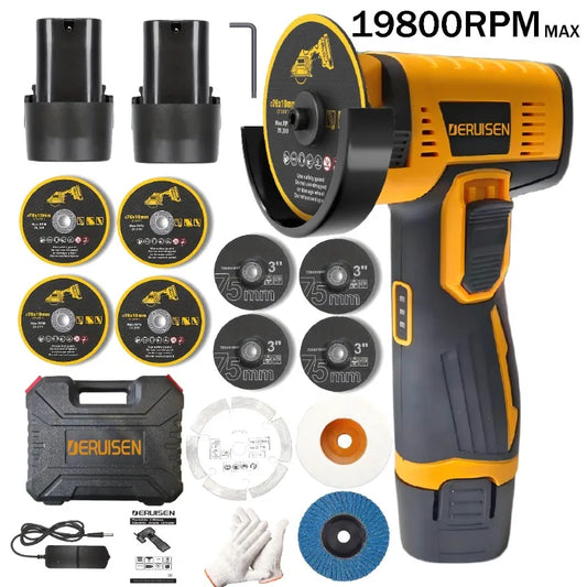 19800 RPM Mini Wireless Angle Grinder
