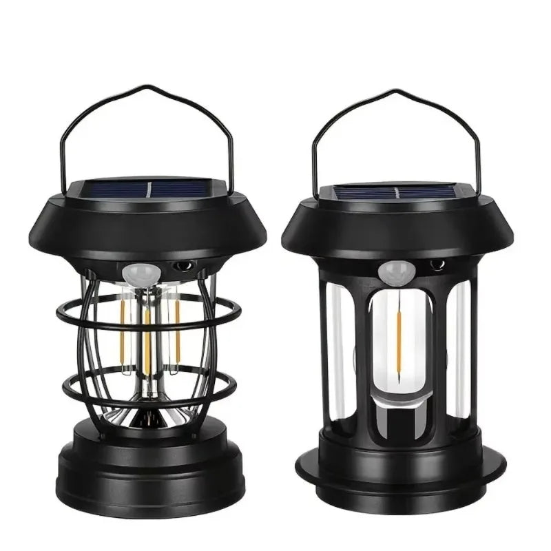 Solar Motion Sensor Lantern Rechargeable