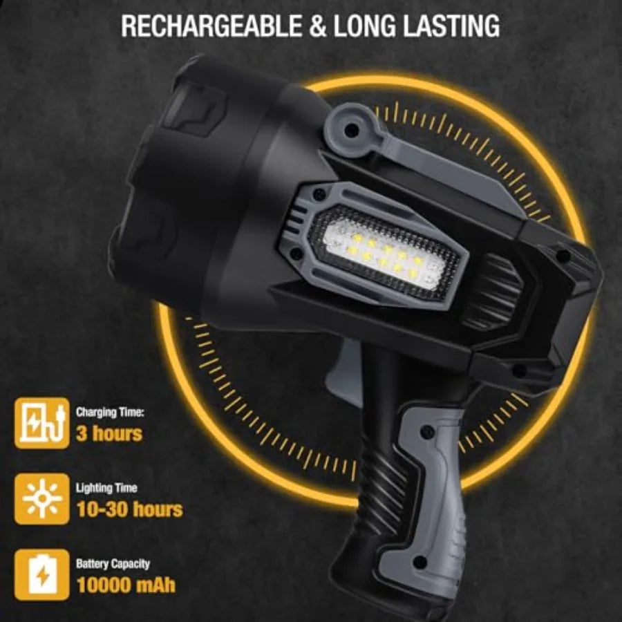 Rechargeable Spotlight 2000000 Lumens