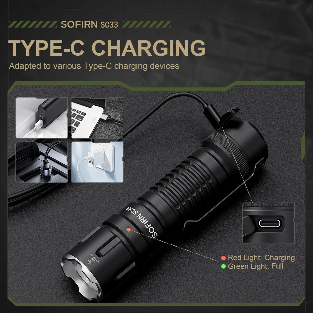 HI LED Flashlight  5200lm
