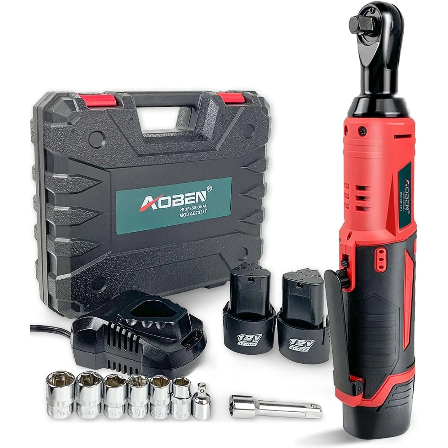 Cordless Ratchet Wrench Set, 3/8"