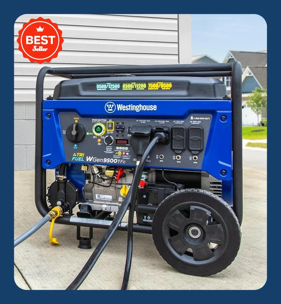 12500 Watt Tri-Fuel Home Backup Portable Generator