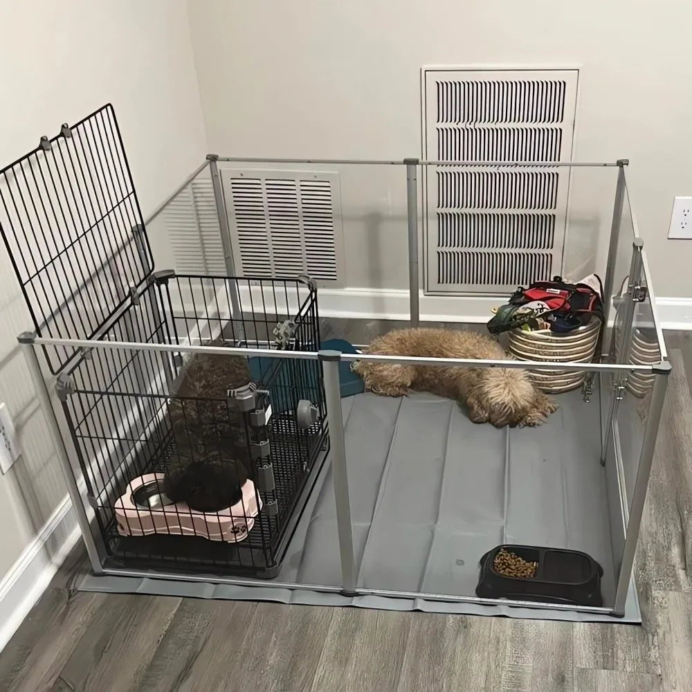 1Pc Large Acrylic Dog Playpen