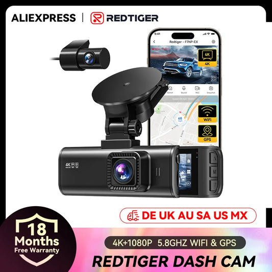 4K+1080P Dash Cam