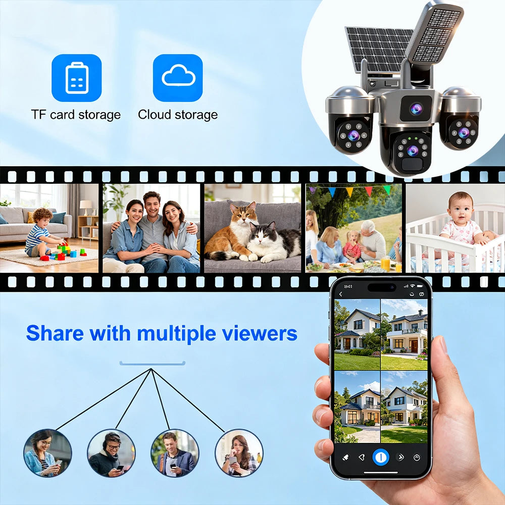 4K HD Solar WiFi Camera Video Surveillance