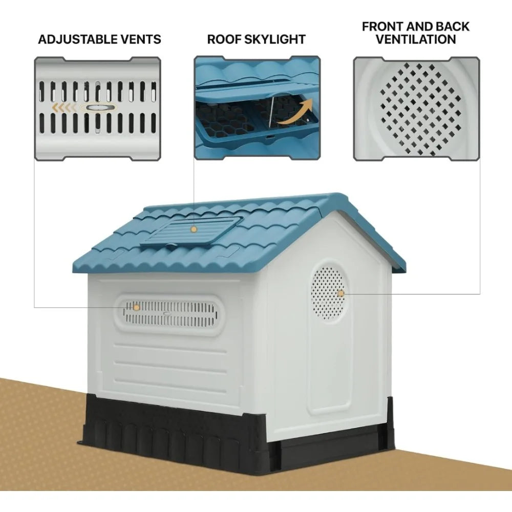 Outside Insulated Plastic Dog Shelter