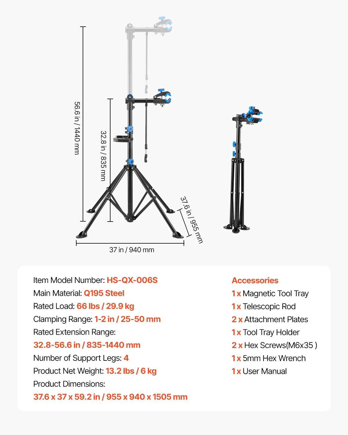Bike Repair Stand 66/85/88/110lb