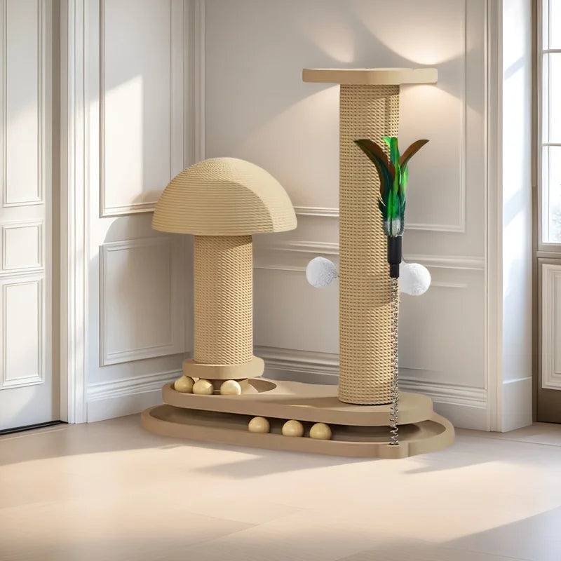 Interactive Cat Scratching Post