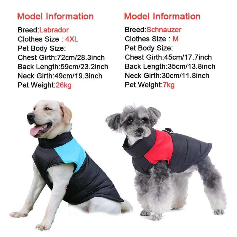 Winter Pet Dog Clothes Warm Waterproof