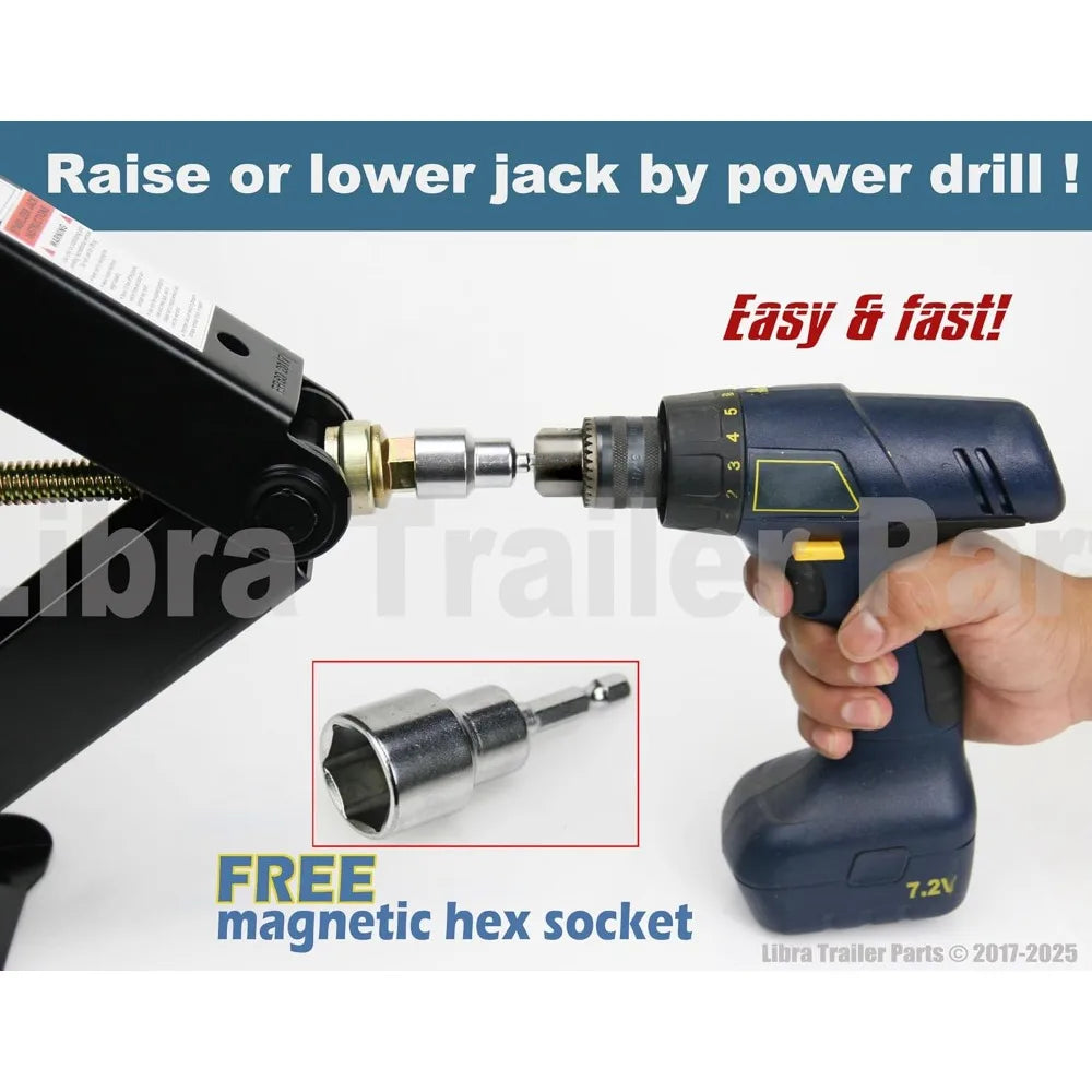 Set of 4 Camper Stabilizer Leveling Scissor Jacks