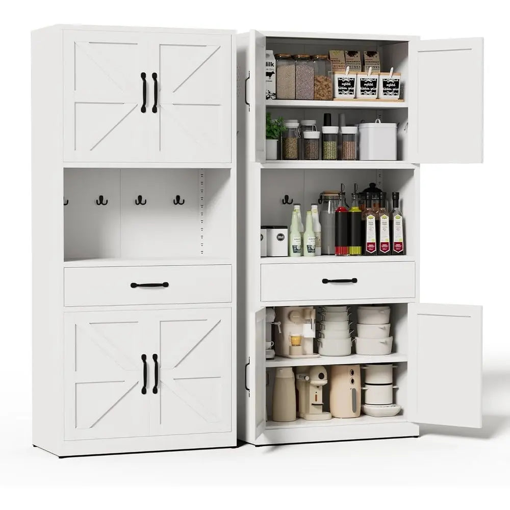72" Tall Steel Kitchen Pantry Cabinet