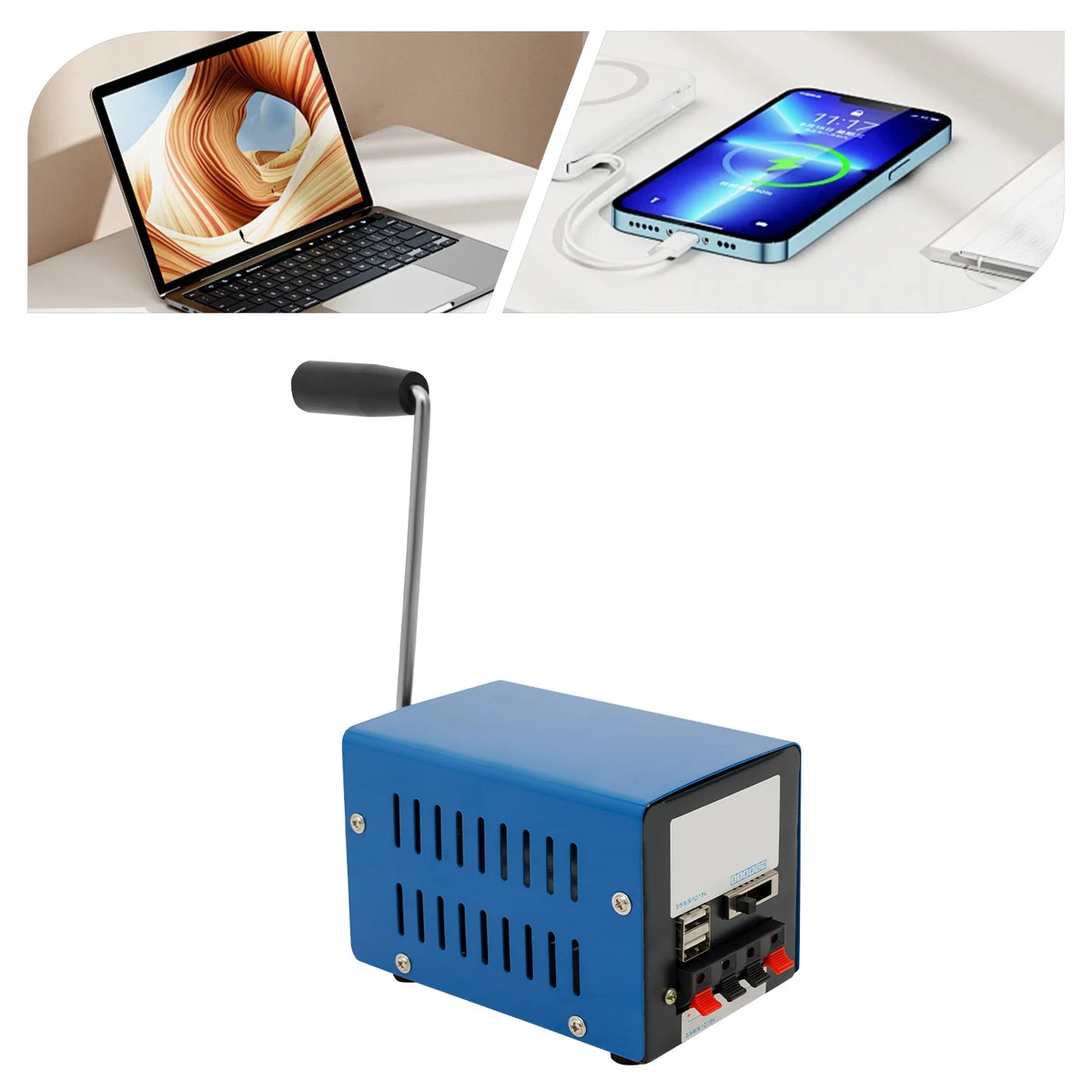 20W Manual Hand Crank Generator