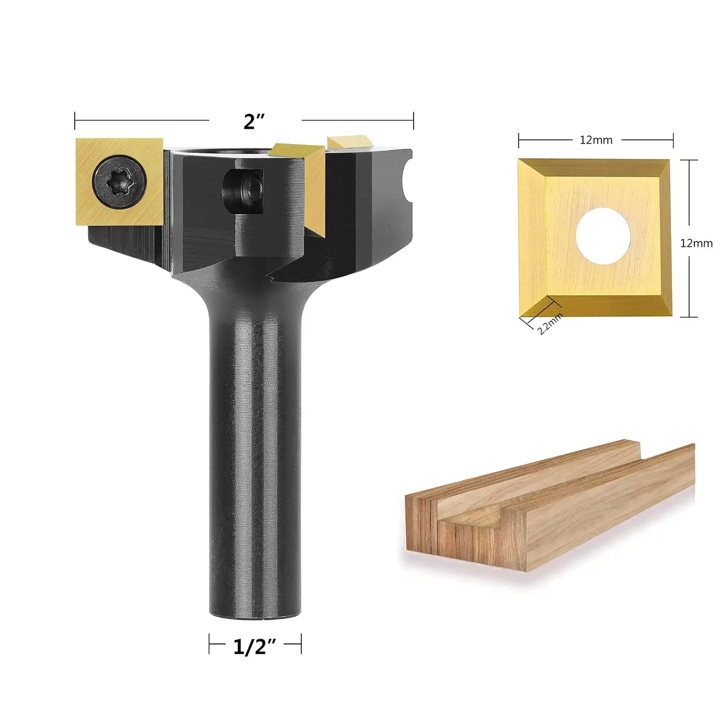 1pc 2 Inch  Router Bit, 1/2 Inch Shank