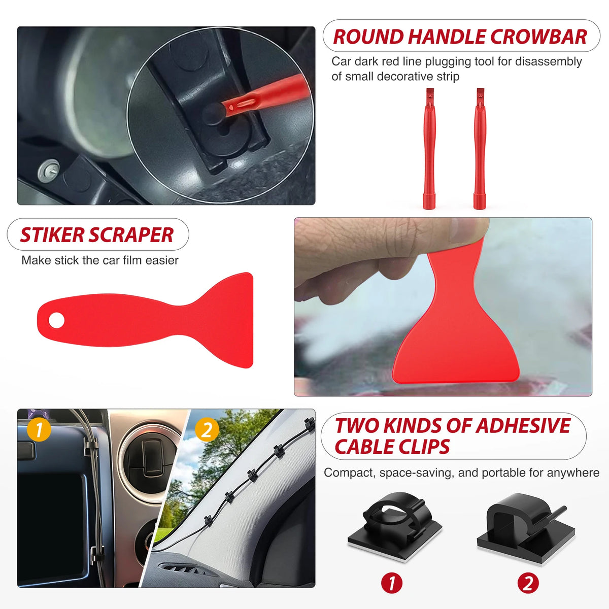 200Pcs Automotive Trim Removal Tool
