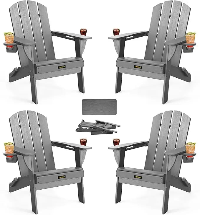 Folding Adirondack Chair Set of 4