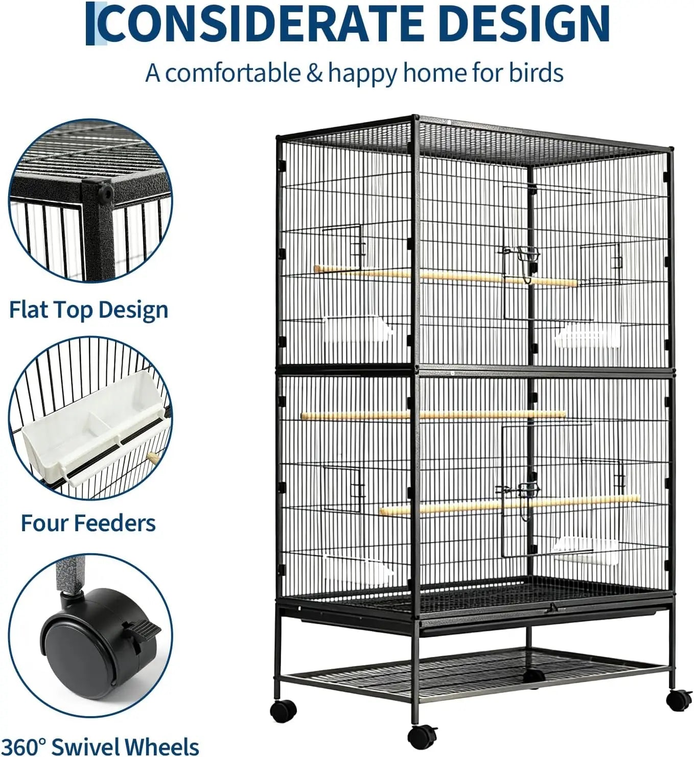 61" H Large Bird Cage