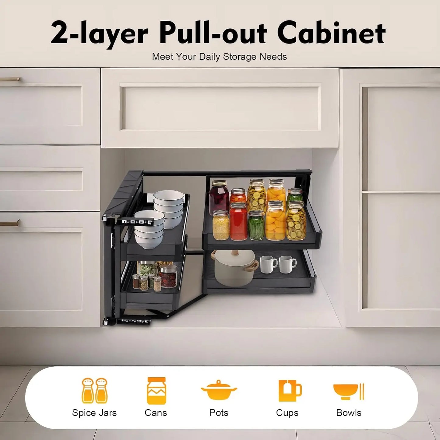 Corner Cabinet Pull Out Organizer