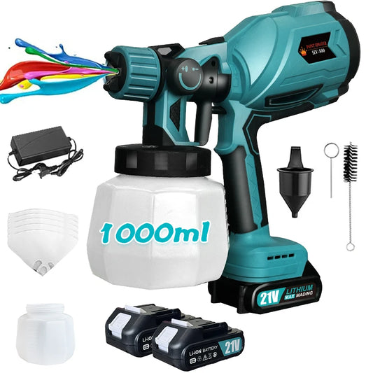 1000ML Electric Spray Gun Cordless