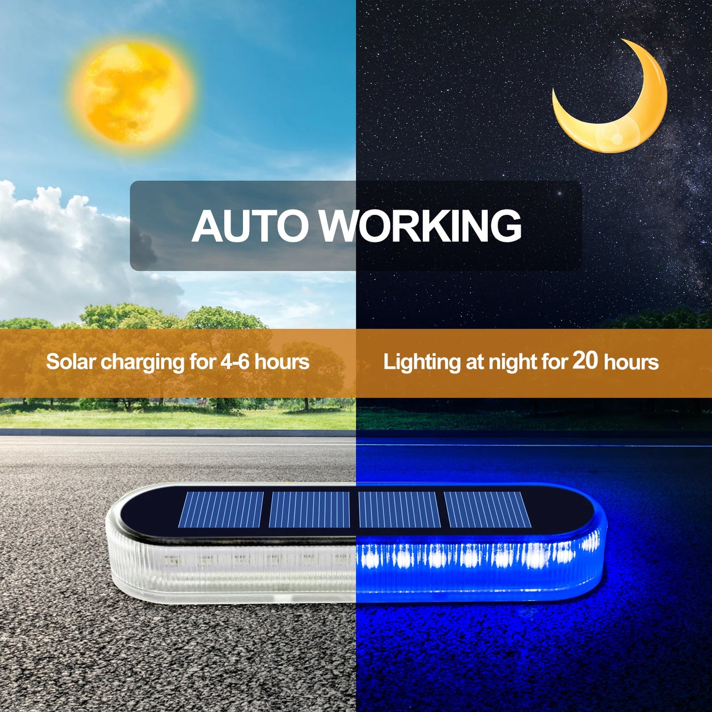 4 Pack Solar LED Deck Lights