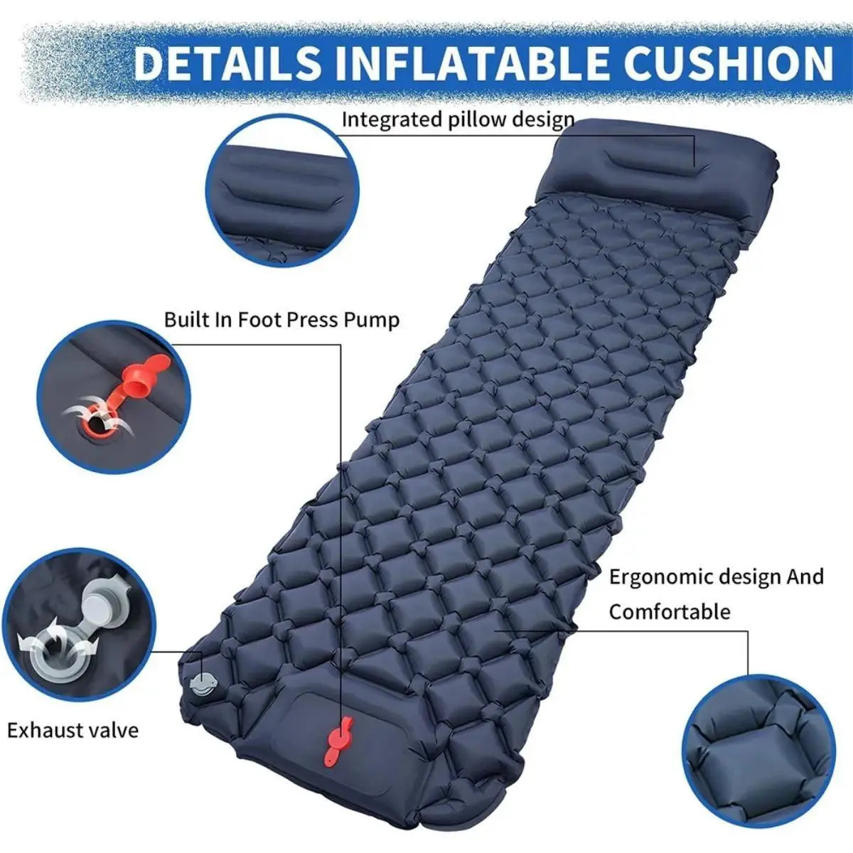 Camping Sleeping Mat Foldable Inflatable