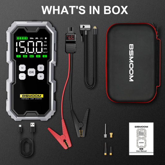 7000A Car Jump Starter With Compressor