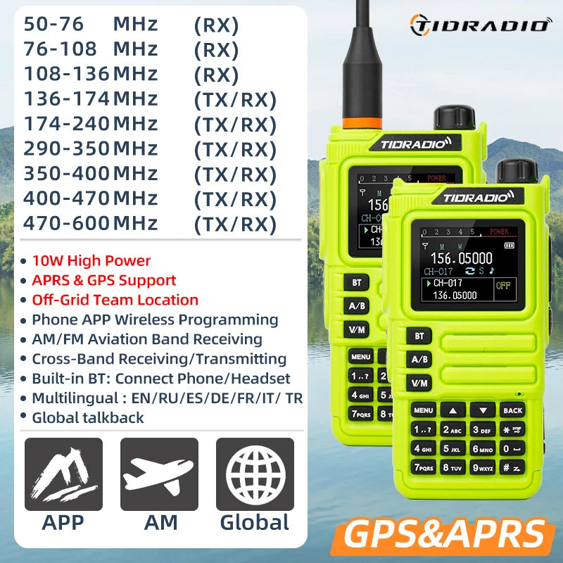 10W GPS APRS Radio Walkie Talkie