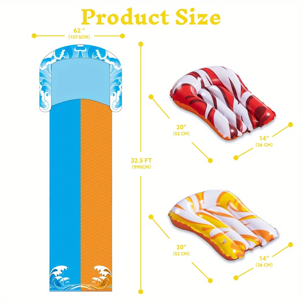 32.5ft  Inflatable Water Slide
