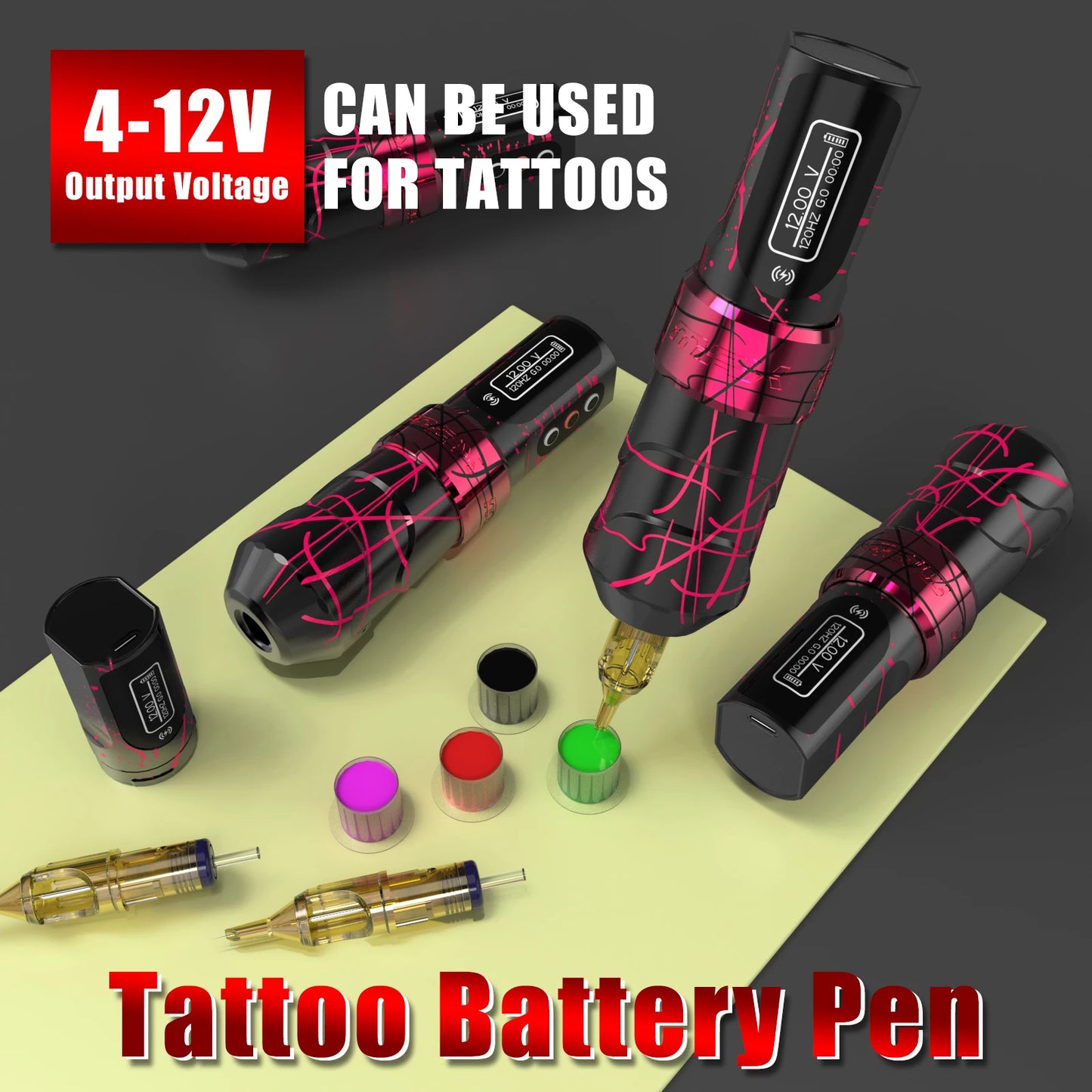 Wireless Rotary Tattoo Pen Kit