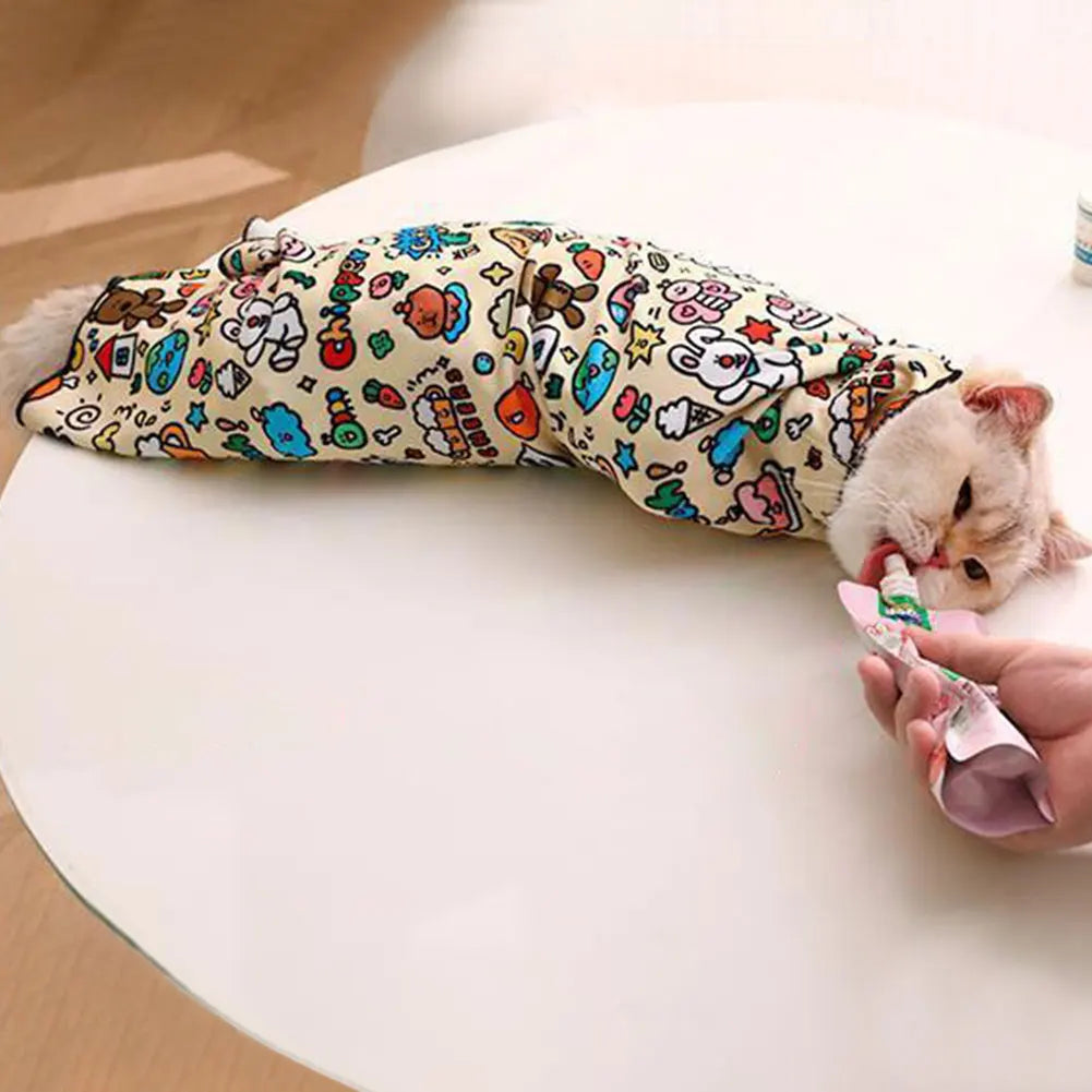 Cat Restraint Wrap Self-Adherent