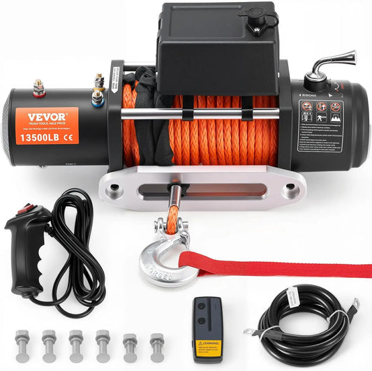 Electric Winch,13,500 lb,12V DC