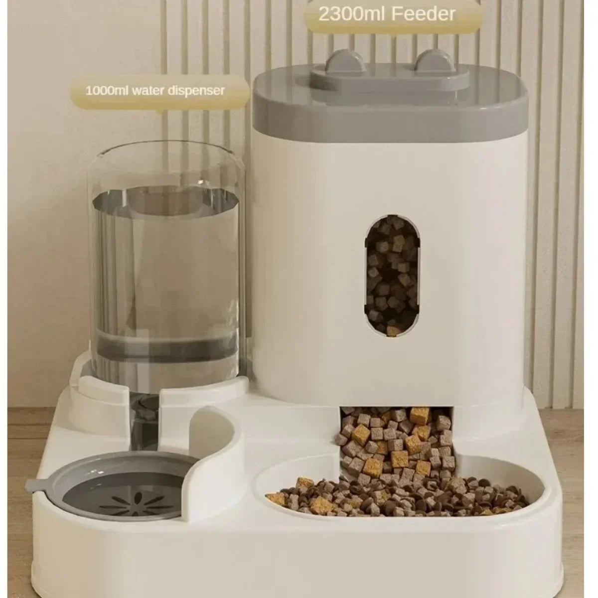 Automatic Pet Feeder With Water Fountain