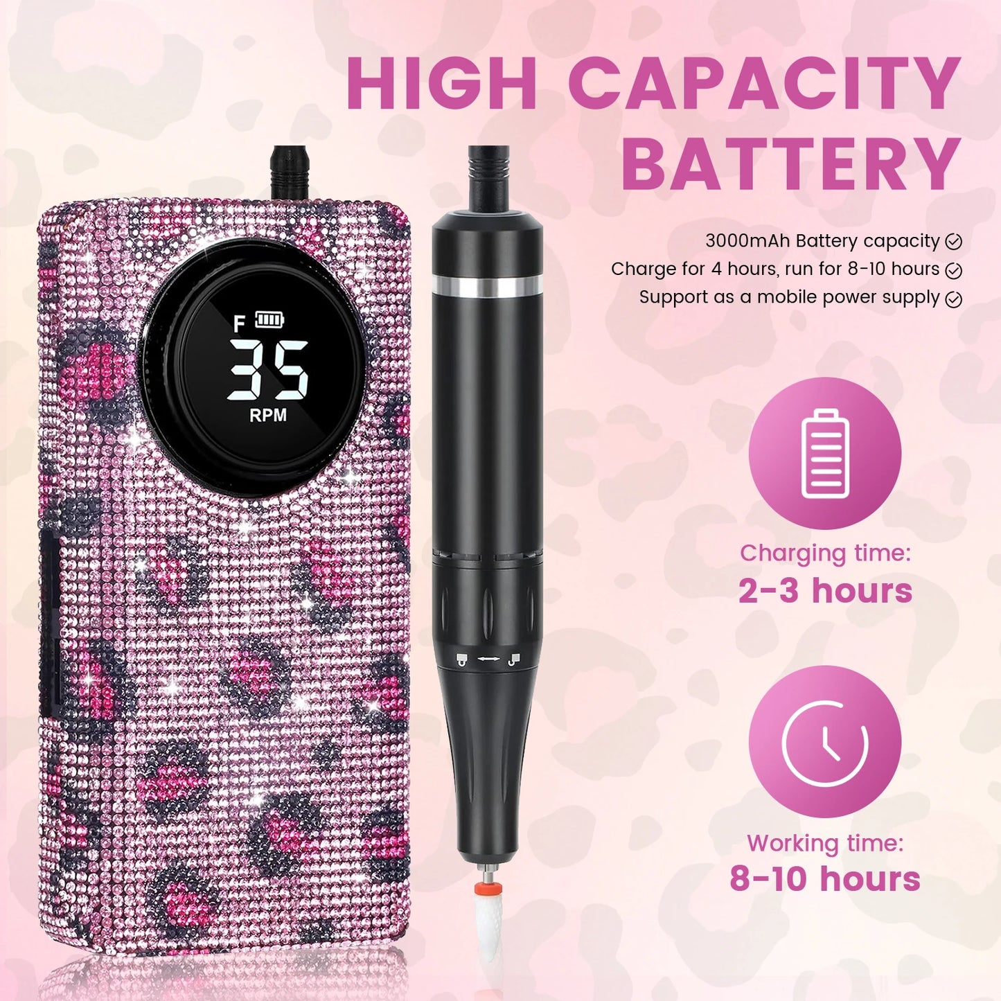 Electric Nail Drill/File 35000RPM