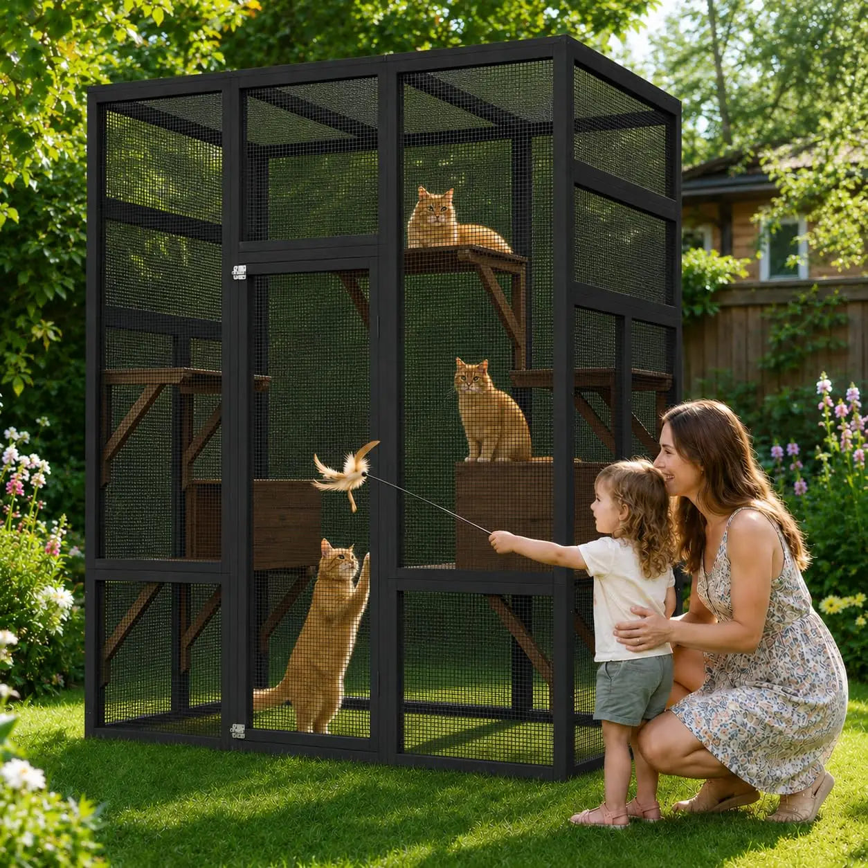 70in Outdoor  Cat Enclosure