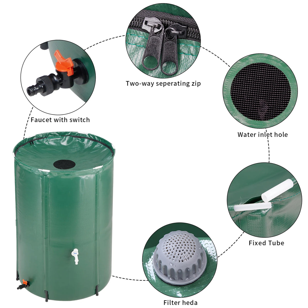 100 Gallon Collapsible Rain Barrel