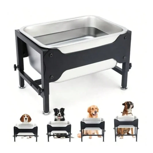 Dog Bowl 4 Height Adjustable