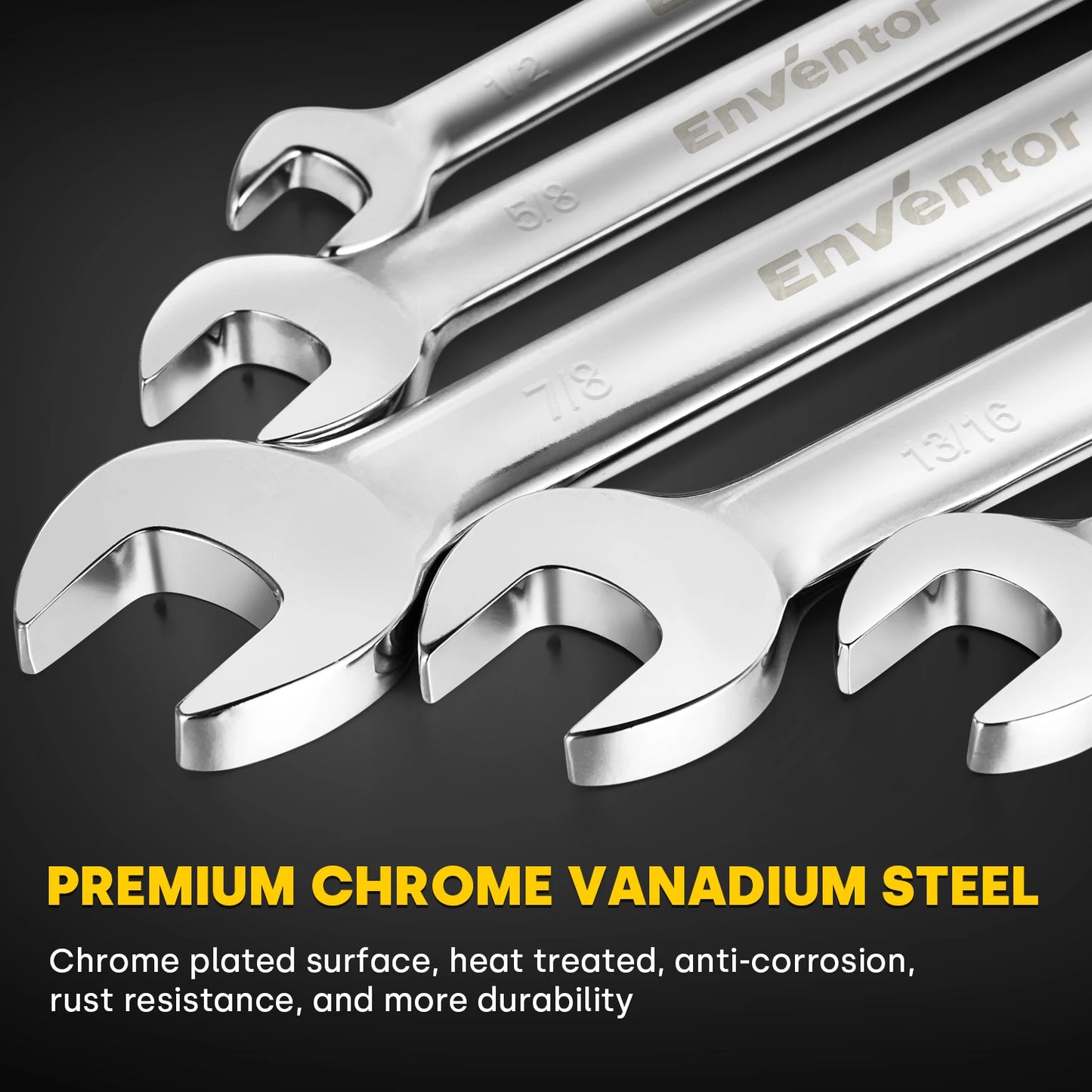 12 Pieces Ratcheting Wrench Set SAE