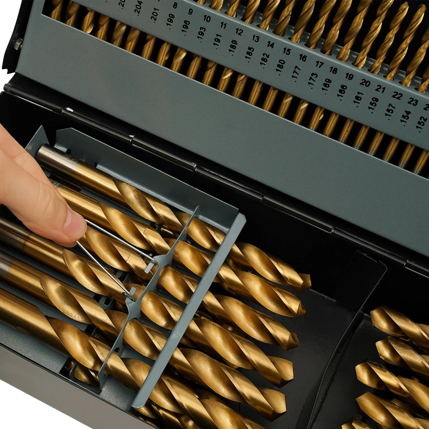 115 Pcs Cobalt Drill Bit Set