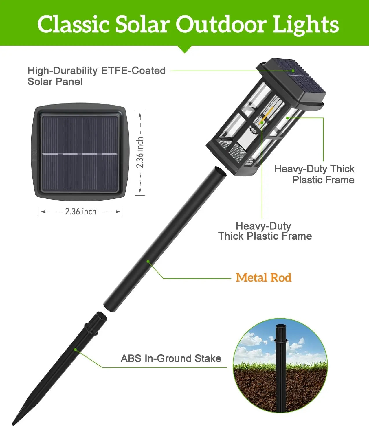 Solar Powered Pathway Lights