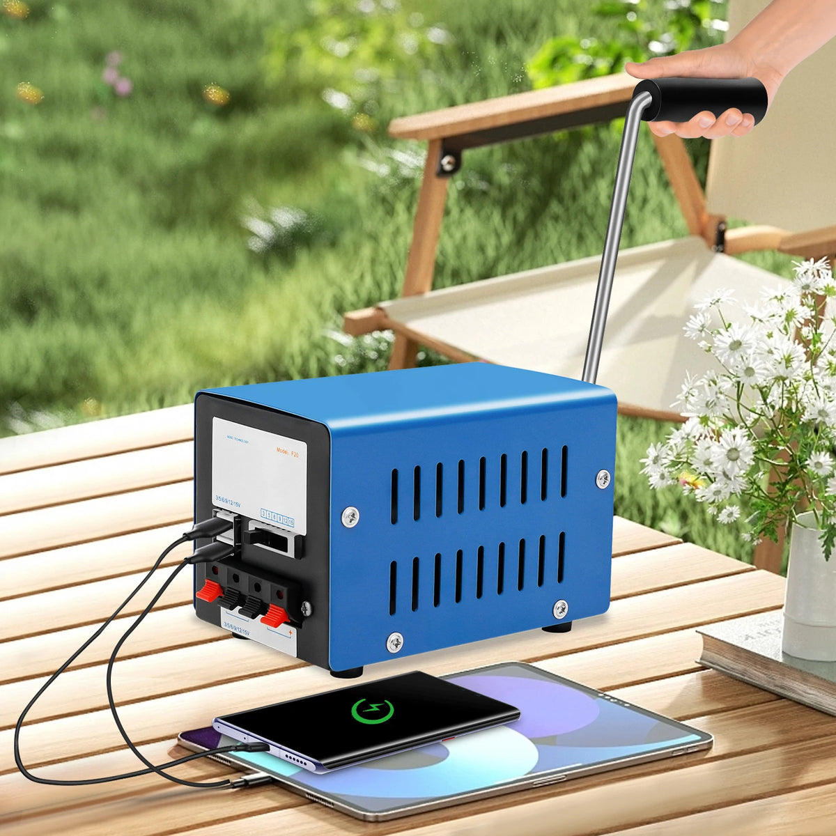 20W Manual Hand Crank Generator
