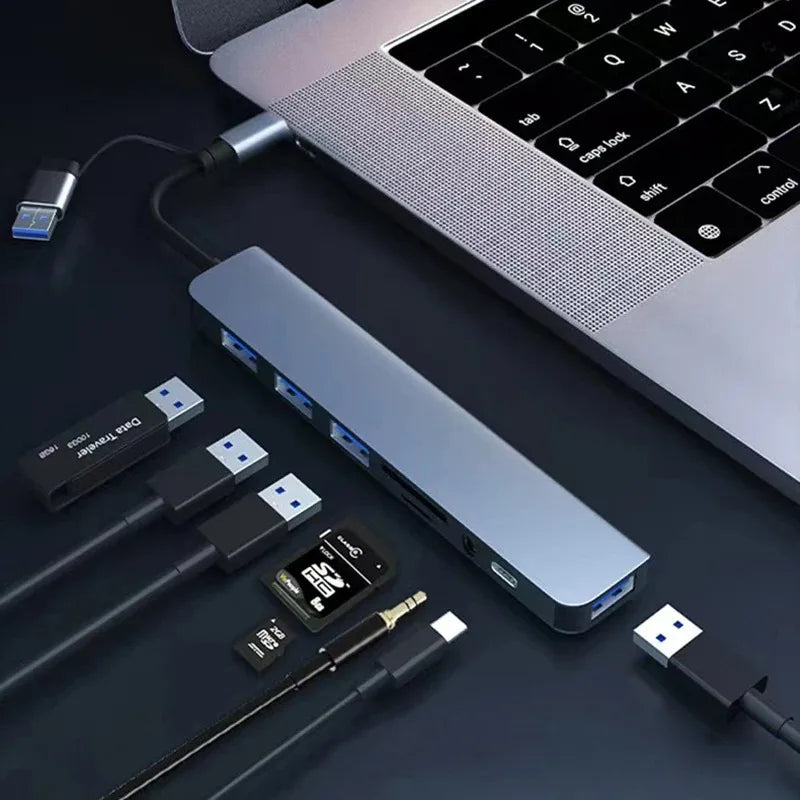 USB +Type C HUB Docking Station