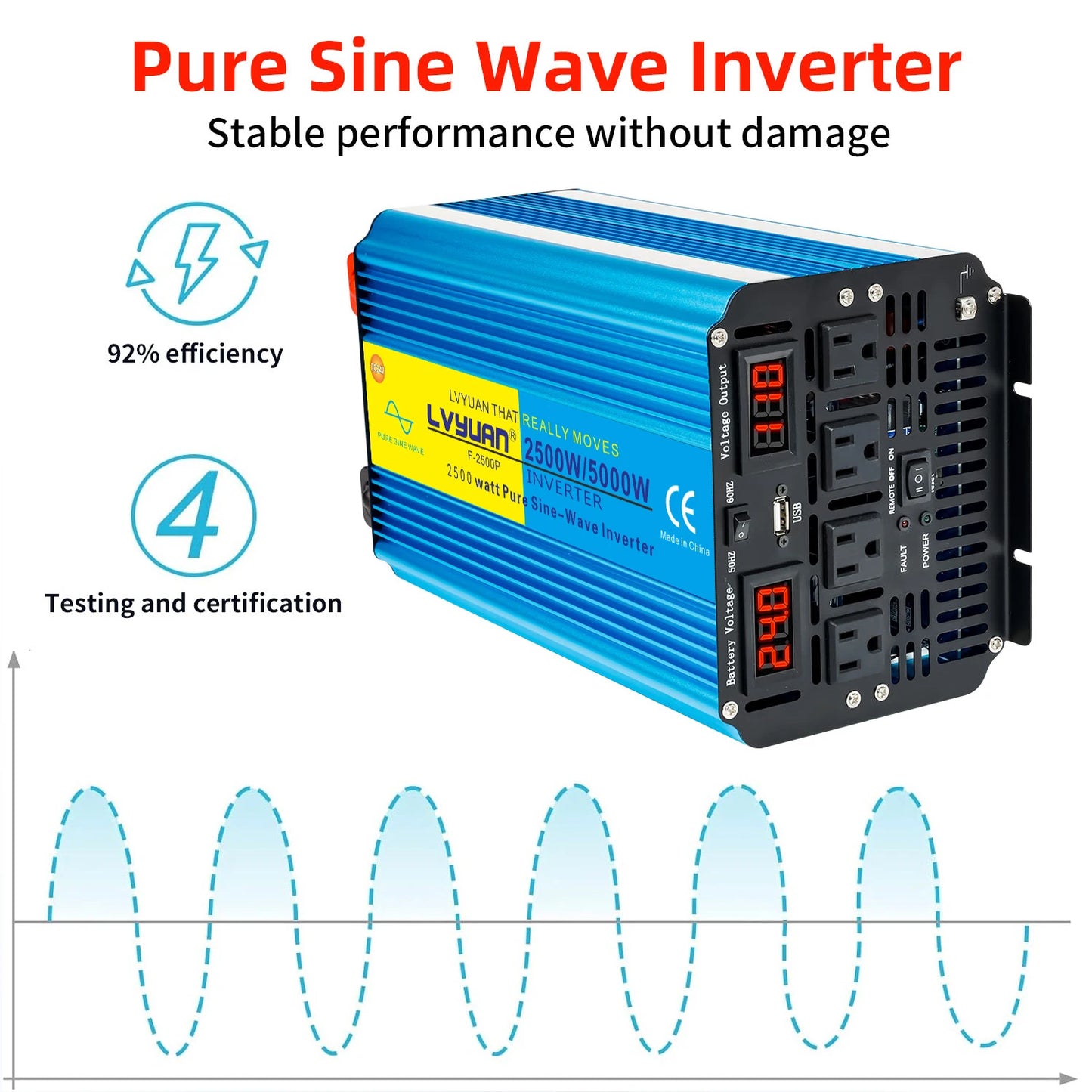 Inverter DC12V 24V to AC110V
