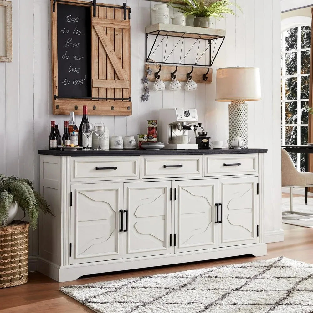 66" Farmhouse Buffet Coffee Bar