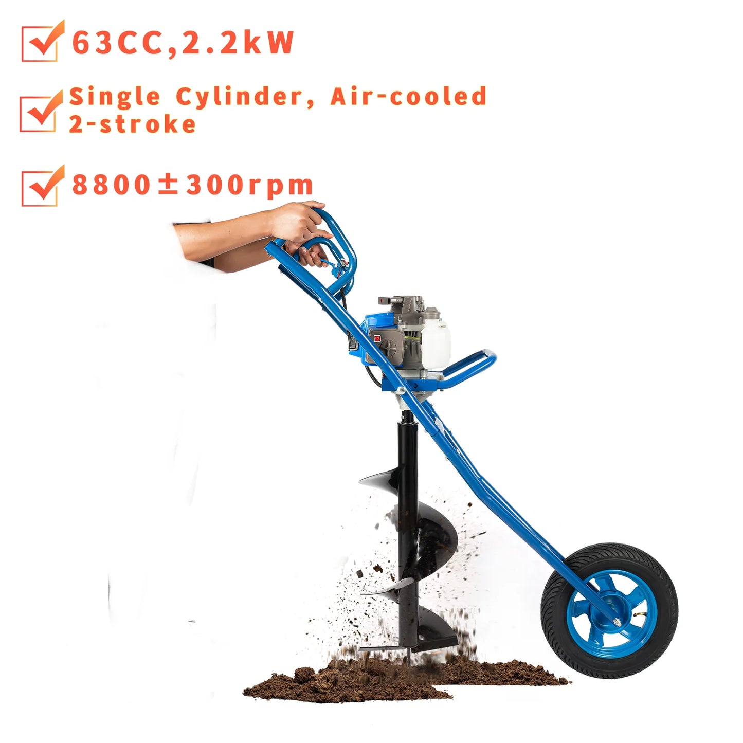 63cc Gas Post Hole Digger