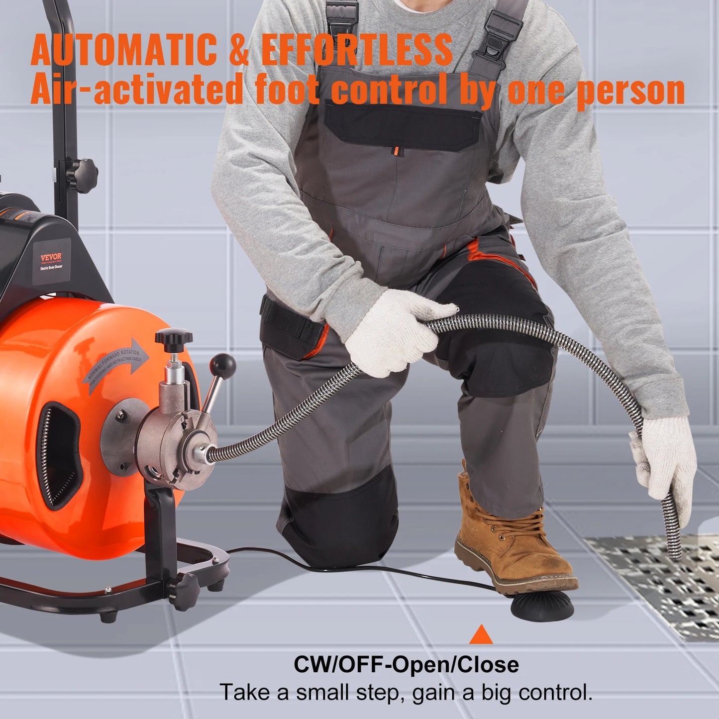Sewer Auger/Pipe Unblocker 100ft