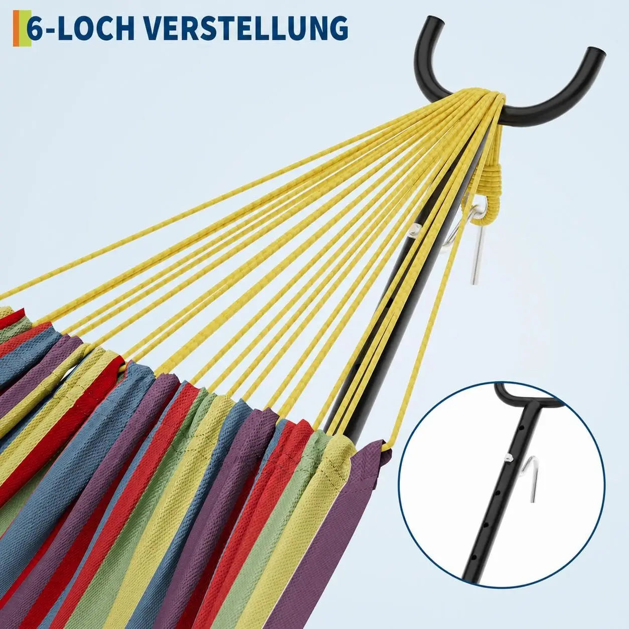 2 Person Double Hammock with Heavy Duty Steel Stand